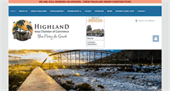 Desktop Screenshot of highlandchamber.org